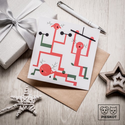 Santa Boot Camp kartka na 